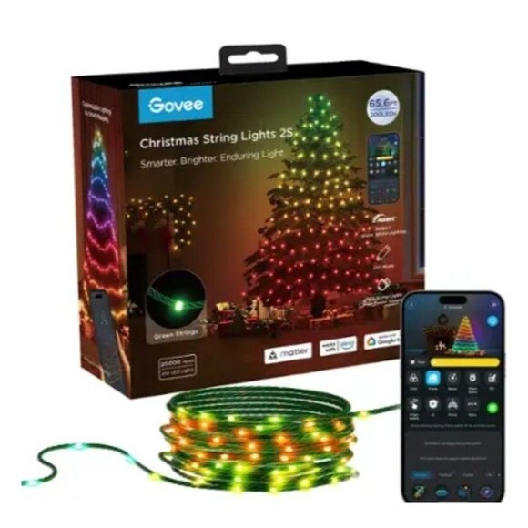 NEW! Govee Christmas String Lights 2S, 65.6 ft. 200 LED Lights